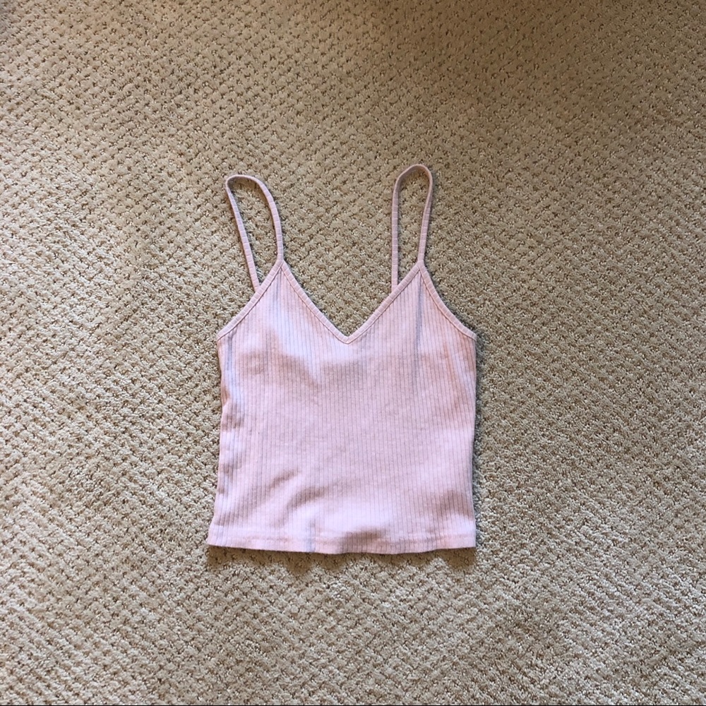 TOPSHOP pink crop top